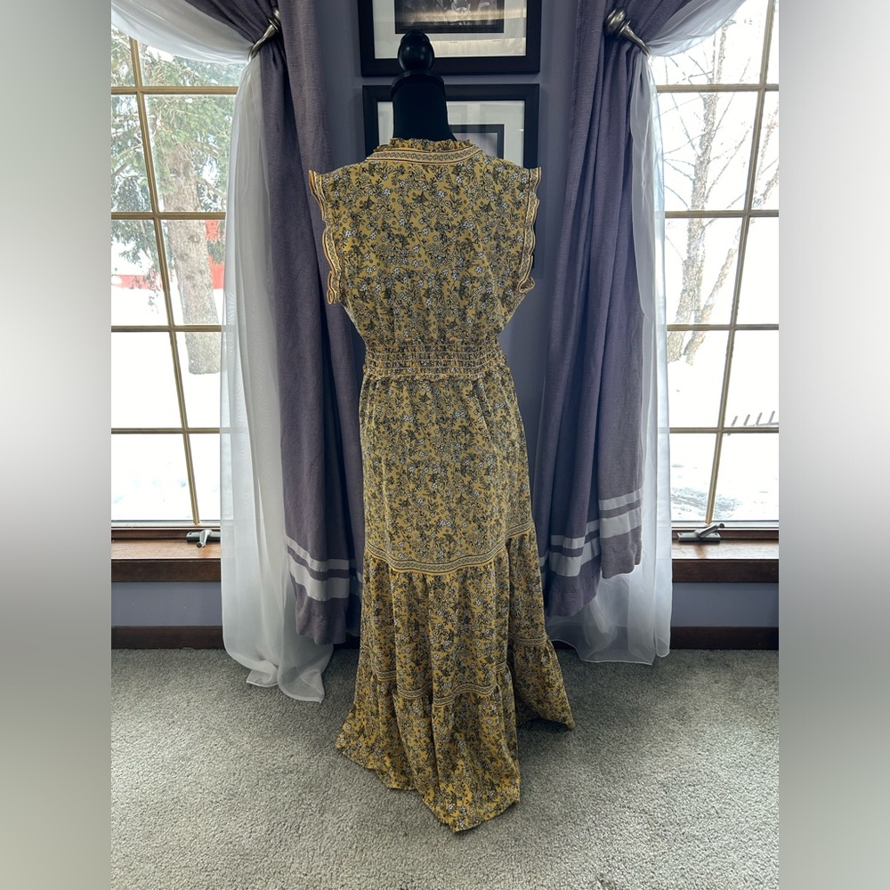 Max Studio Yellow Floral Maxi Dress - Picture 4 of 9